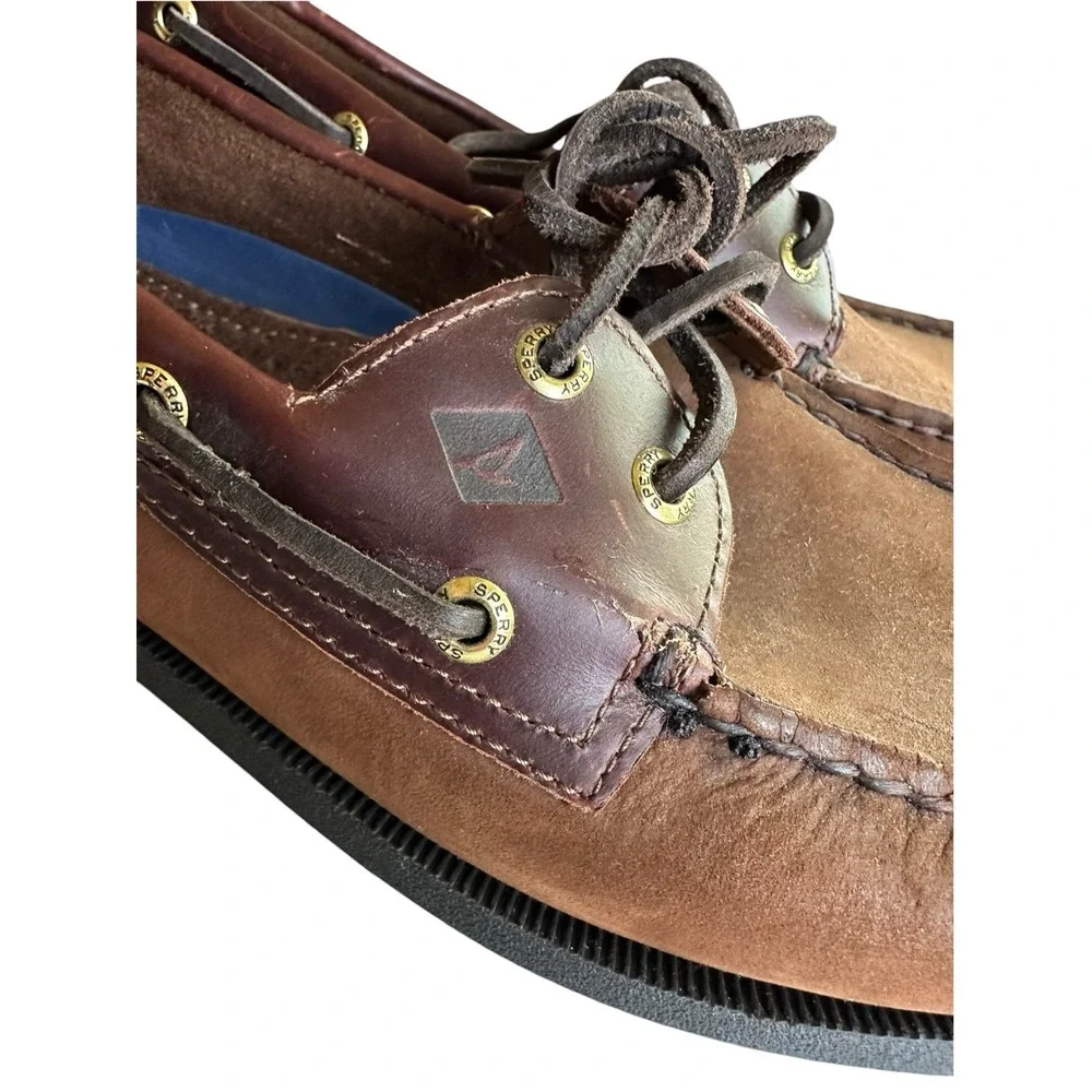 Sperry Top-Sider Original 2-Eye Plush Boat Shoe Brown 0195412 Men's 8.5W
